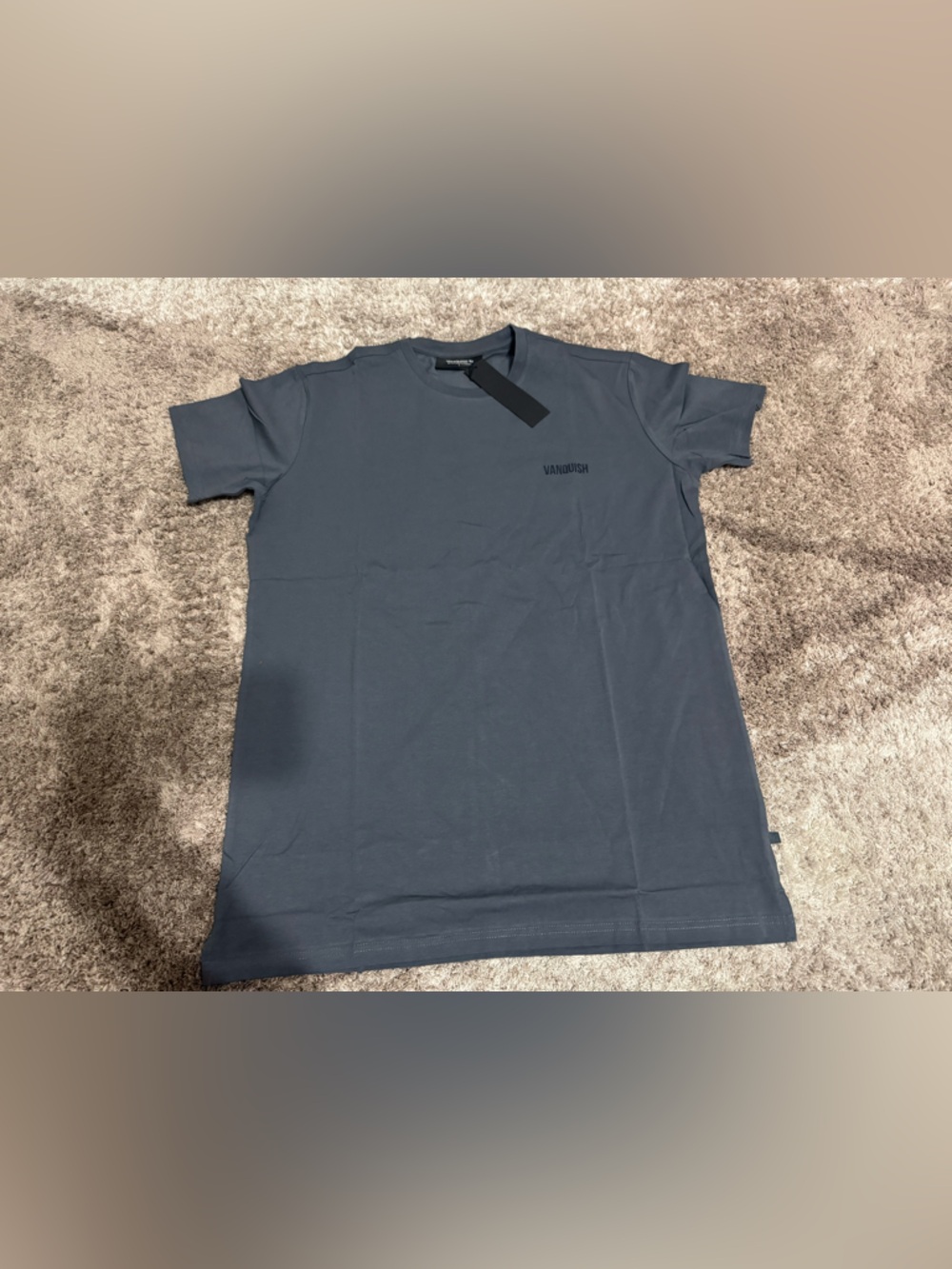 VANQUISH ESSENTIAL DENIM BLUE SLIM FIT SHORT SLEEVE T SHIRT
